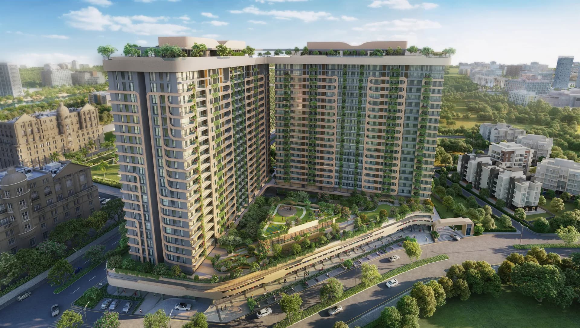 Pristine Amore elevation render
